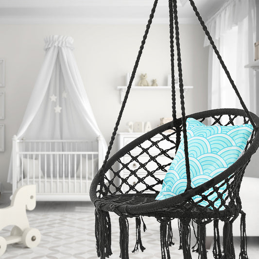 Hanging Hammock Chair Macrame Swing Seat Mesh