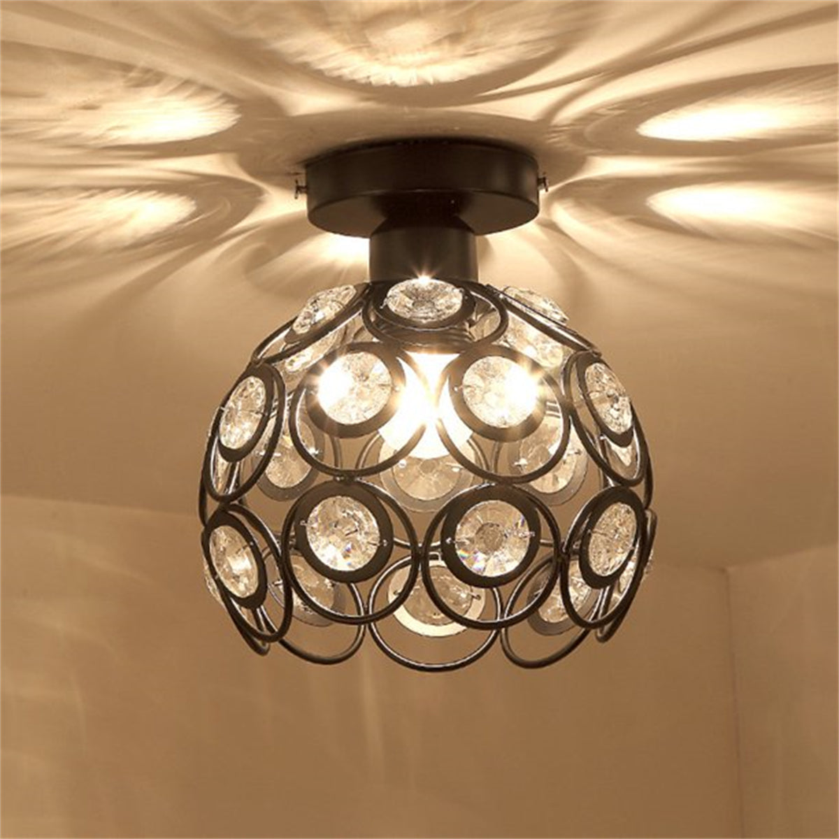 Semi Flush Mount Ceiling Light Fixtures, E27 Base Pendant Light