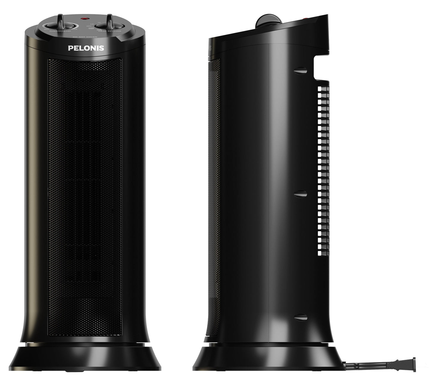 17" 1500W Ceramic Tower Space Heater, Black