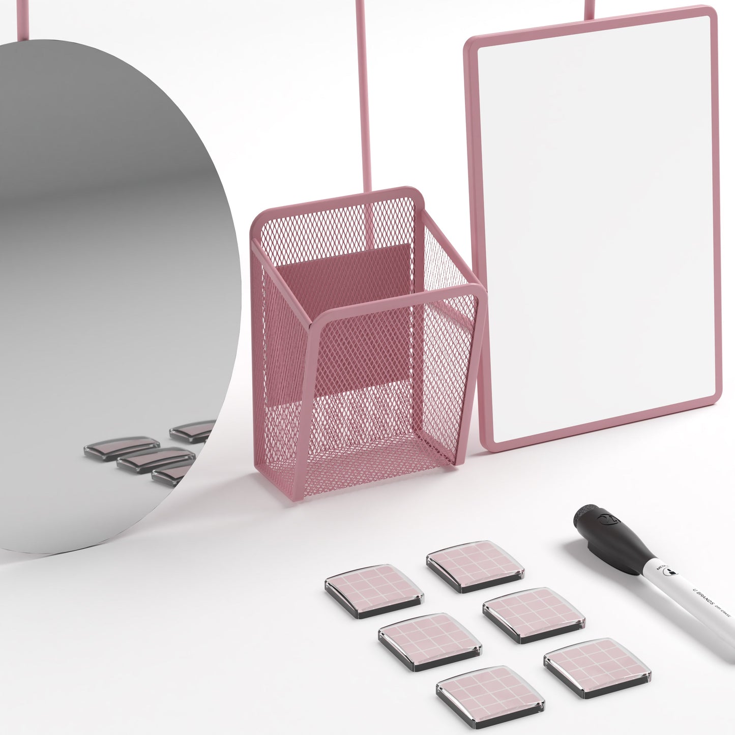 Locker Kit w/ Shelf and Accessories, Blush
