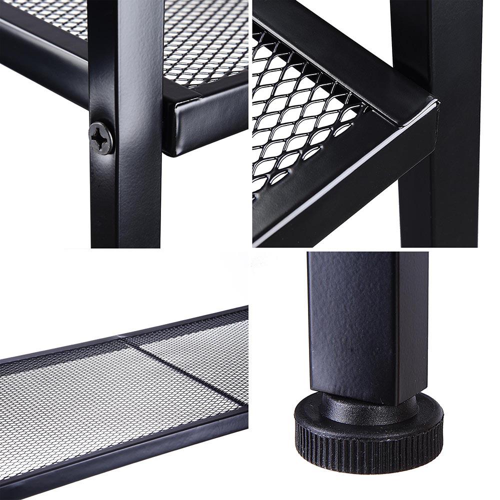 4 Tier Metal Leaning Ladder Shelf Bookcase