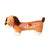 Valentines Day Gift 20in Brown Dachshund Plush Toy