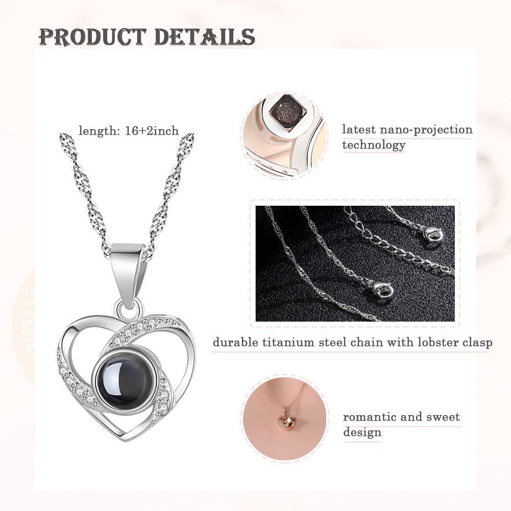 I Love You Necklace Best Valentines Gift for Women