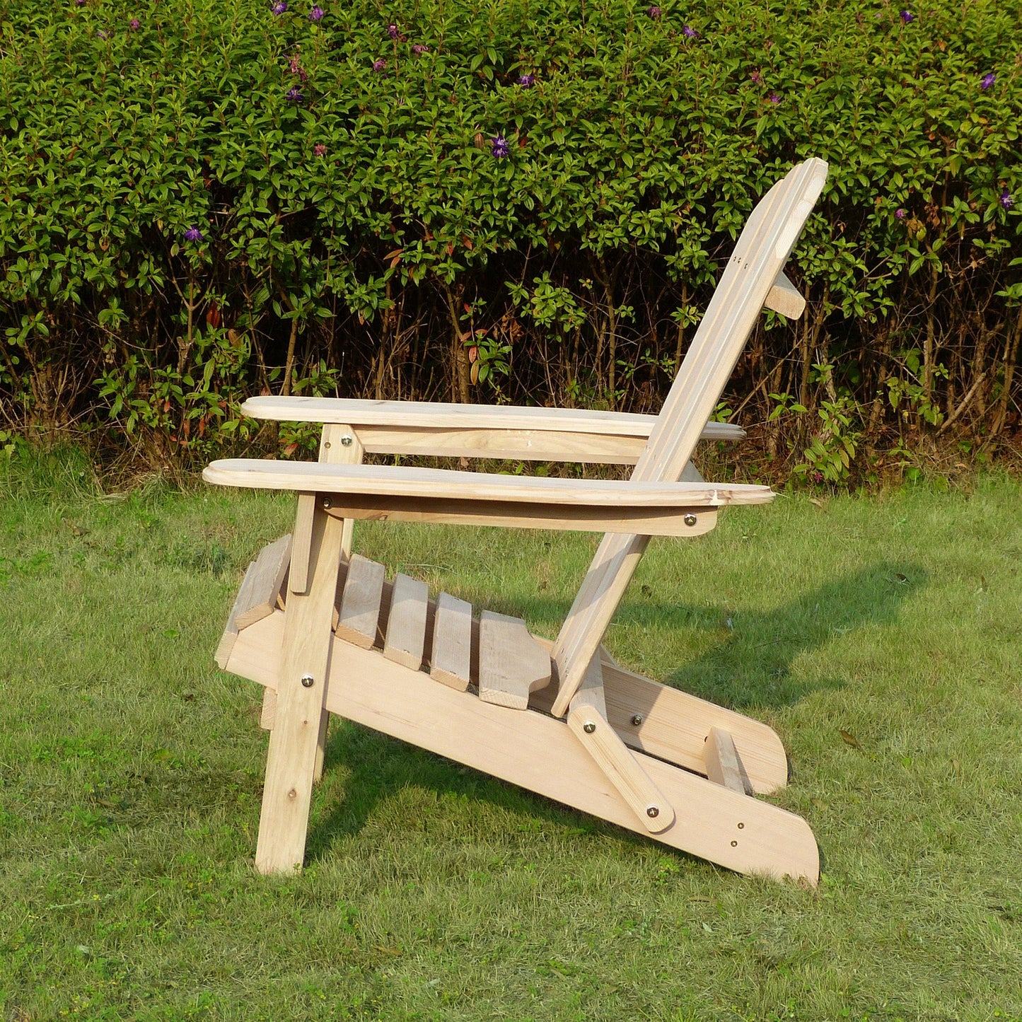 Folding Wood Adirondack Chair - Beige