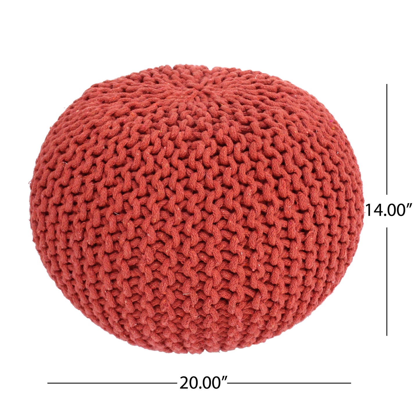 Indoor Bohemian Handcrafted Modern Cotton Ottoman Pouf