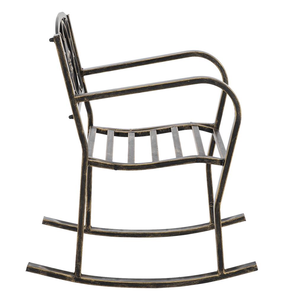 Metal Mid-Back Rocking Chair