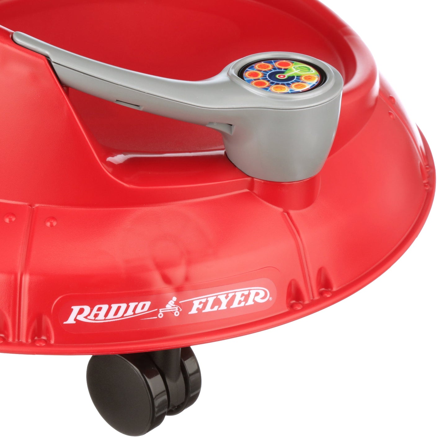 Spin 'N' Saucer, Caster Ride-on for Kids, Red