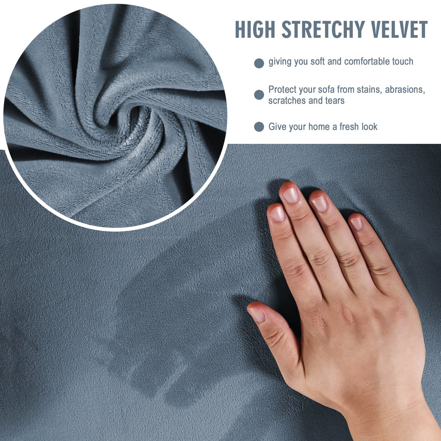 Sofa Covers for 3 Seaters (Base Cover Plus 3 Individual Cushion Covers)