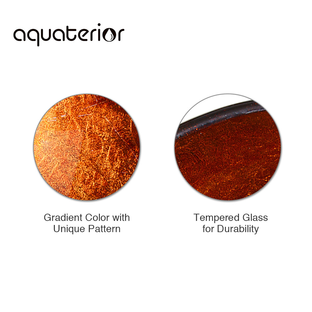 Bathroom Tempered Glass Round Vessel Sink