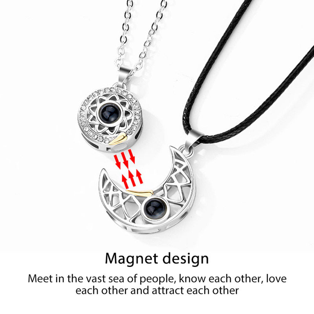 Sun & Moon Magnetic Couple Necklaces