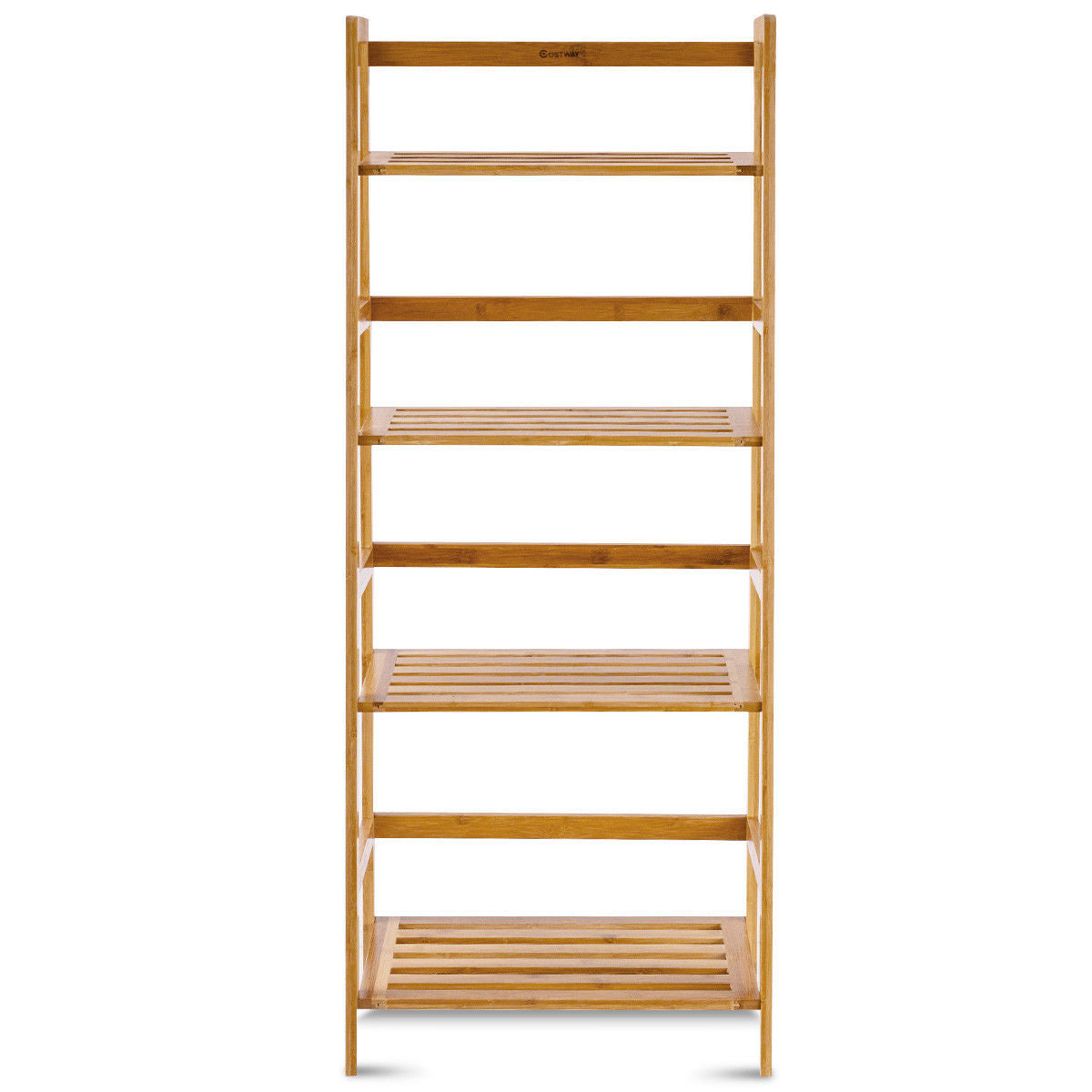 4-Shelf Bamboo Freestanding