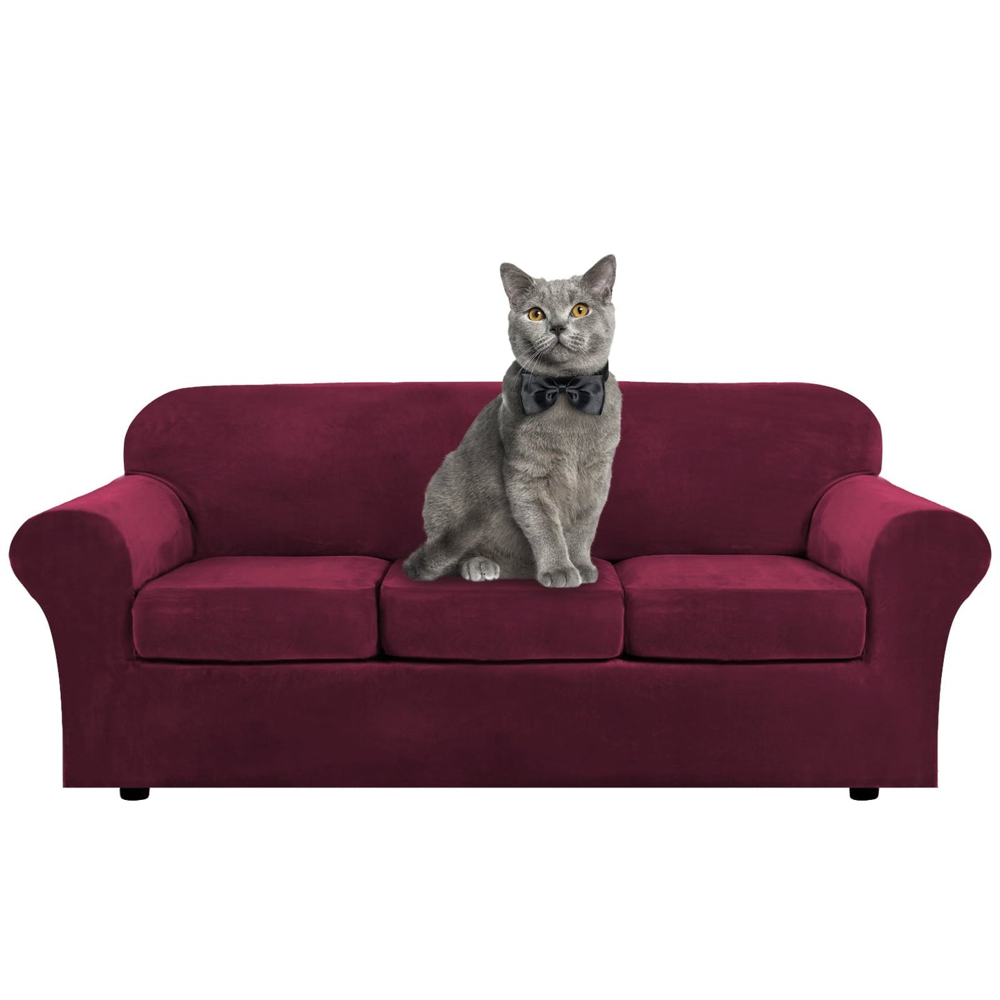 Sofa Covers for 3 Seaters (Base Cover Plus 3 Individual Cushion Covers)