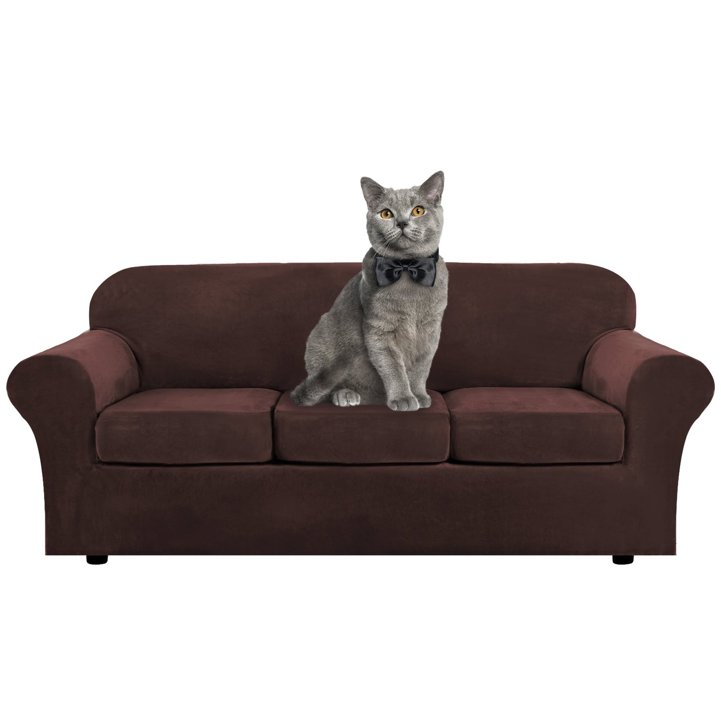Sofa Covers for 3 Seaters (Base Cover Plus 3 Individual Cushion Covers)