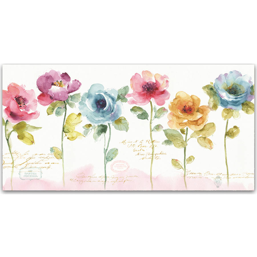 Rainbow Seeds Loose Floral V" Canvas Art Home Decoration