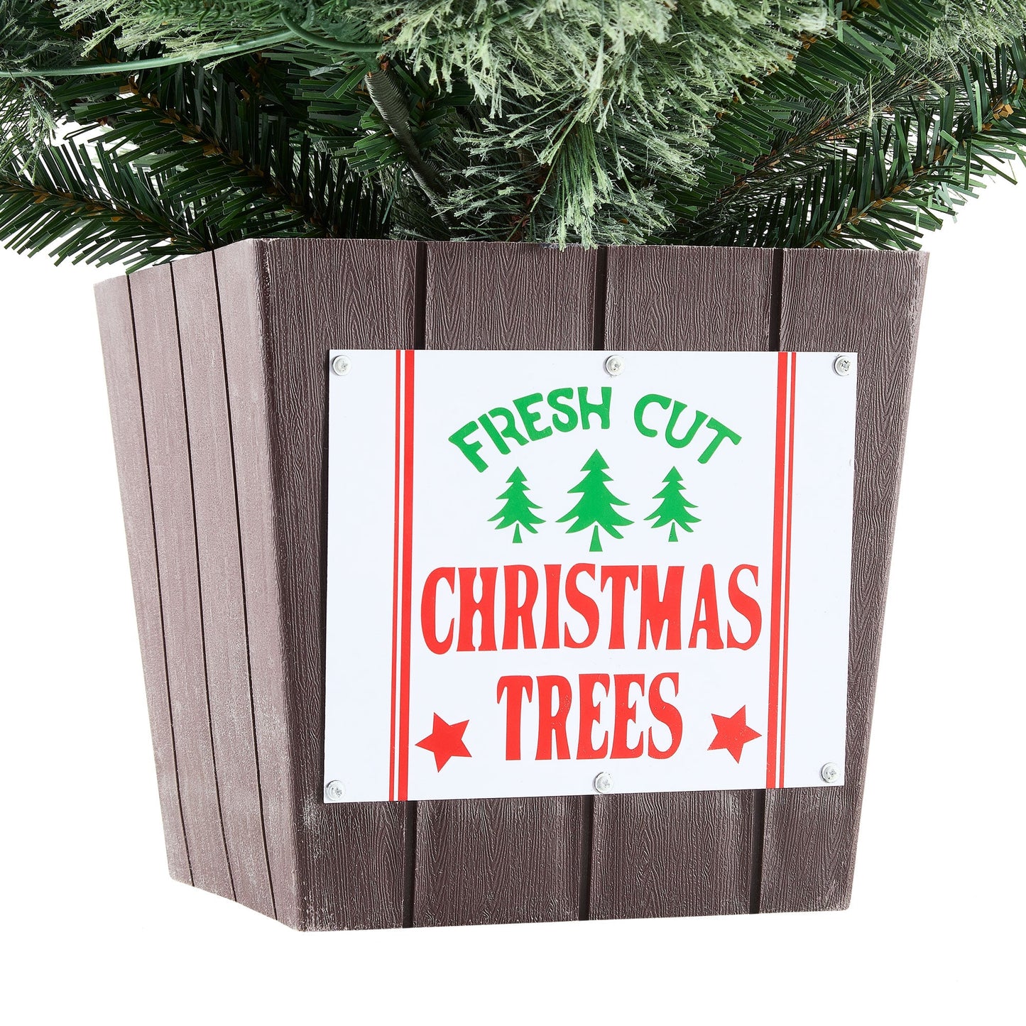 3.5 Foot Pre-Lit Potted Cashmere Artificial Christmas Tree