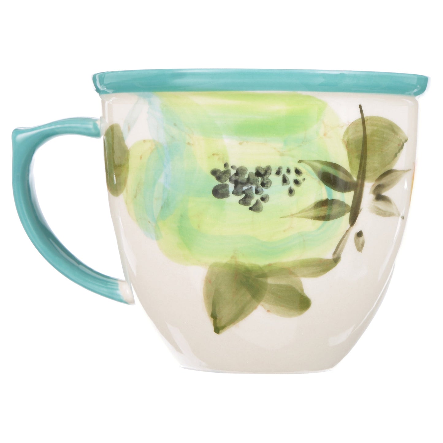 Vintage Bloom 4-Piece 16-Ounce Coffee Cup Set