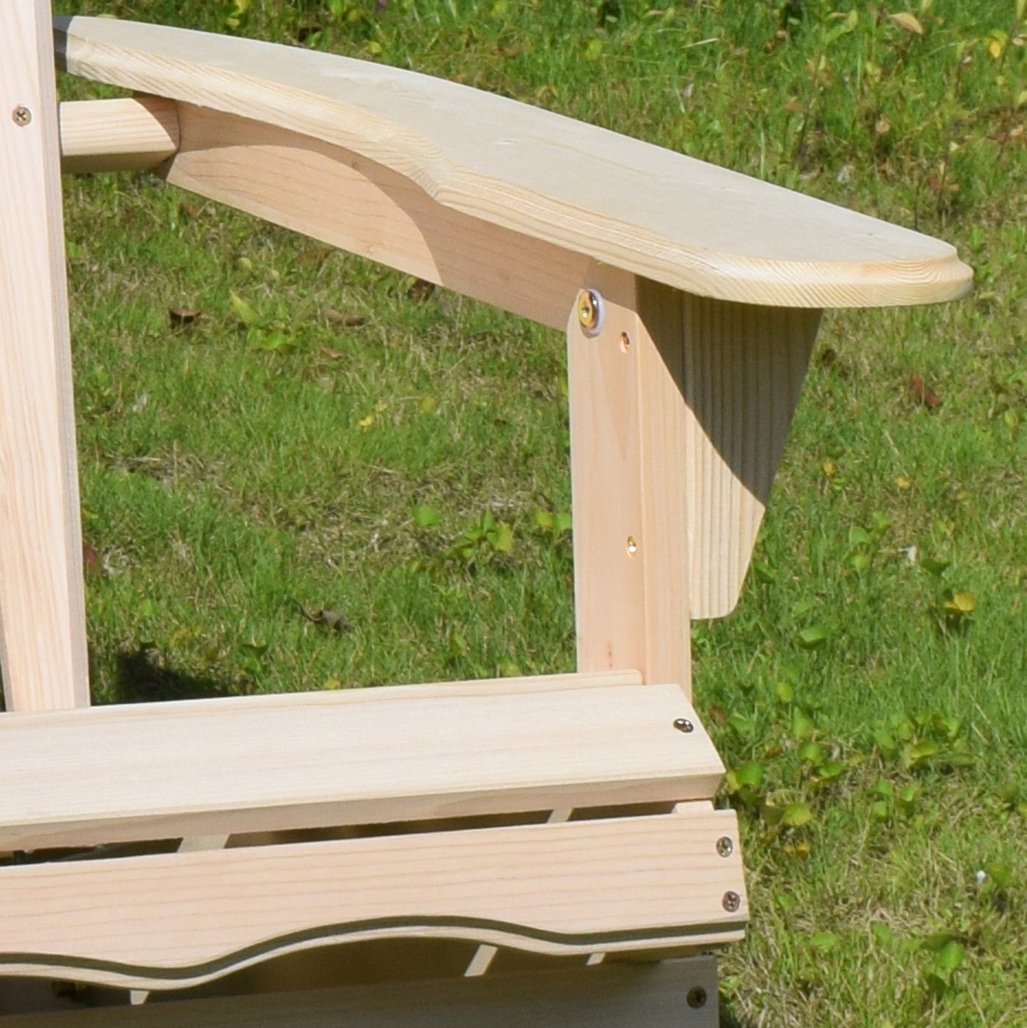 Folding Wood Adirondack Chair - Beige