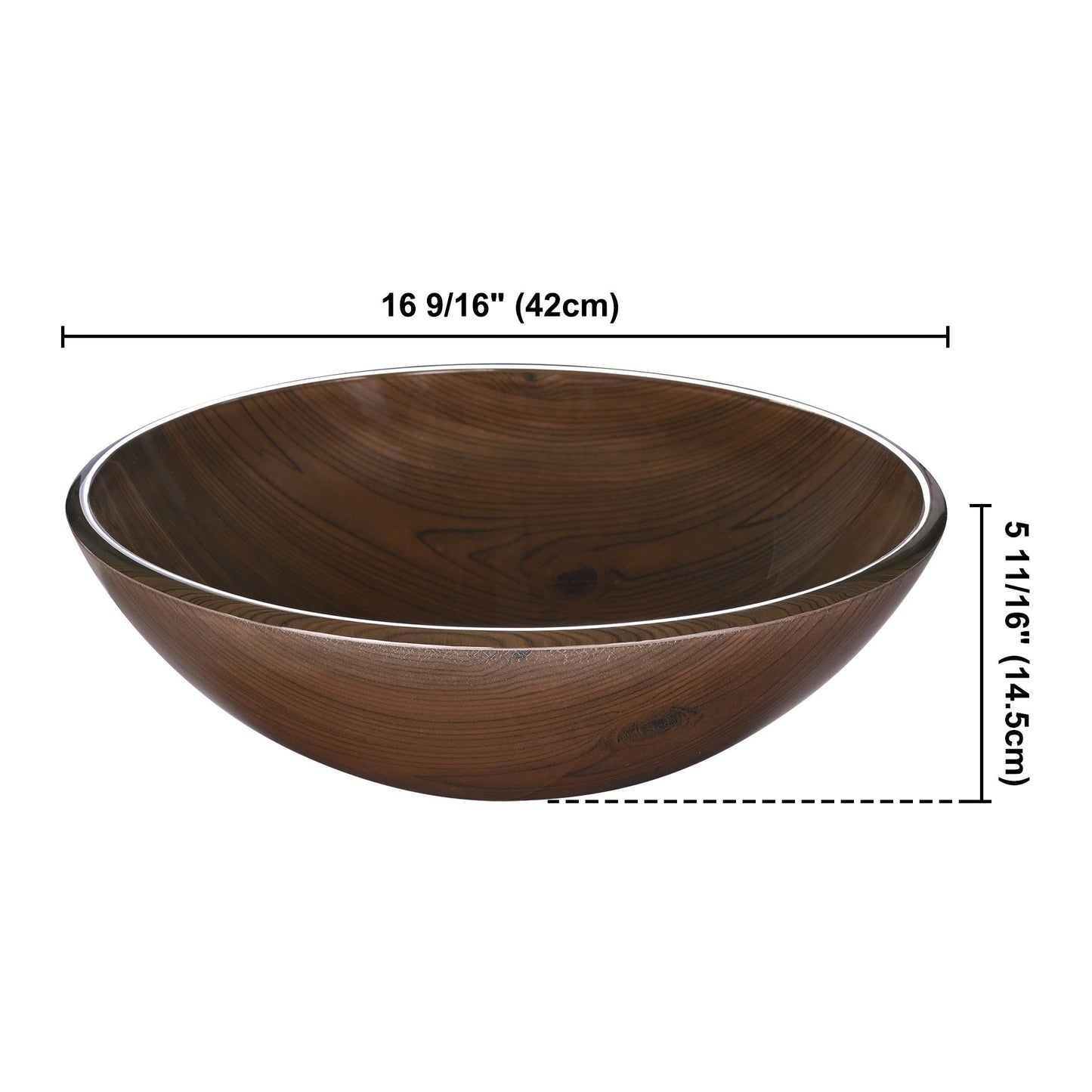 Bathroom Tempered Glass Round Vessel Sink