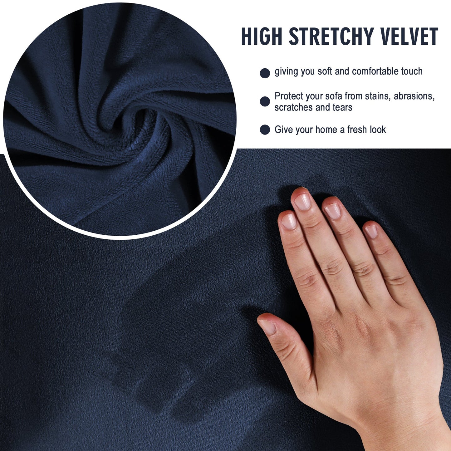 Sofa Covers for 3 Seaters (Base Cover Plus 3 Individual Cushion Covers)