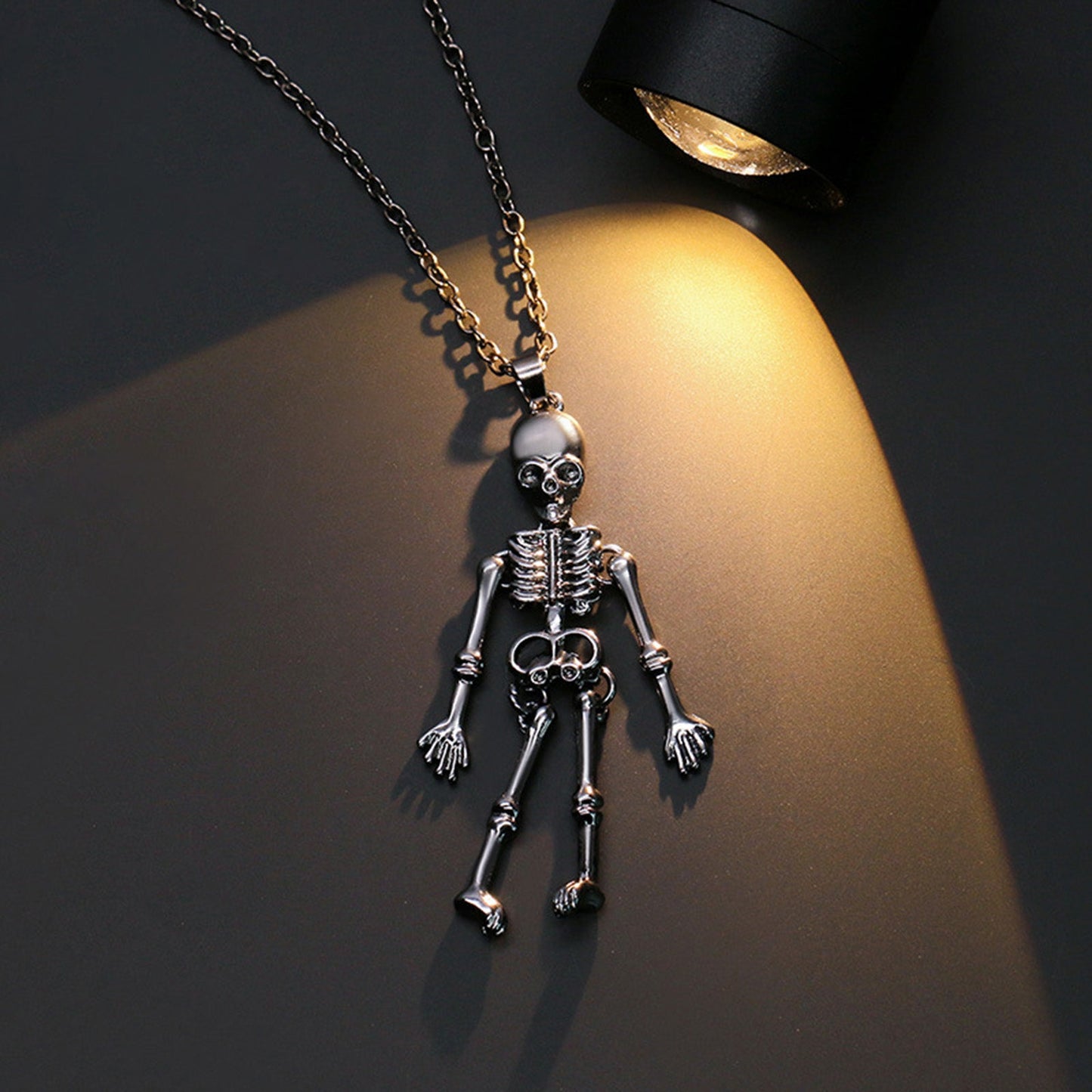 Retro Skeleton Ghost Necklaces for Couple