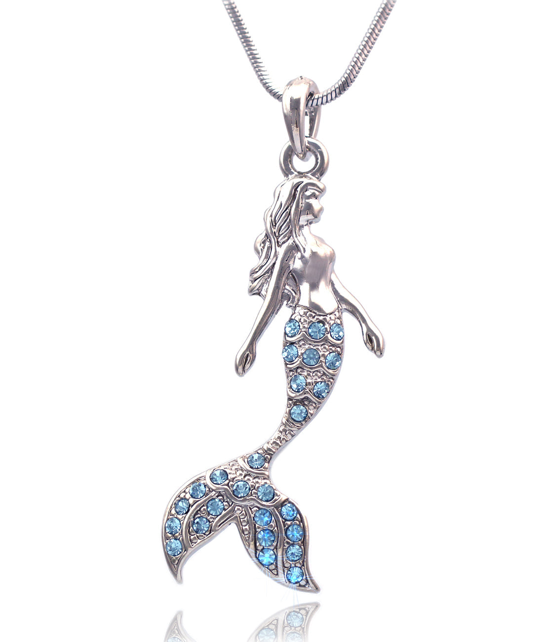 Fairytale Mermaid Pendant Necklace for Women