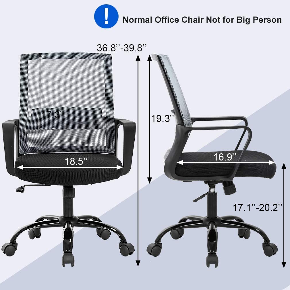 Executive Chair w/ Lumbar Support & Swivel, 250 lb. Capacity