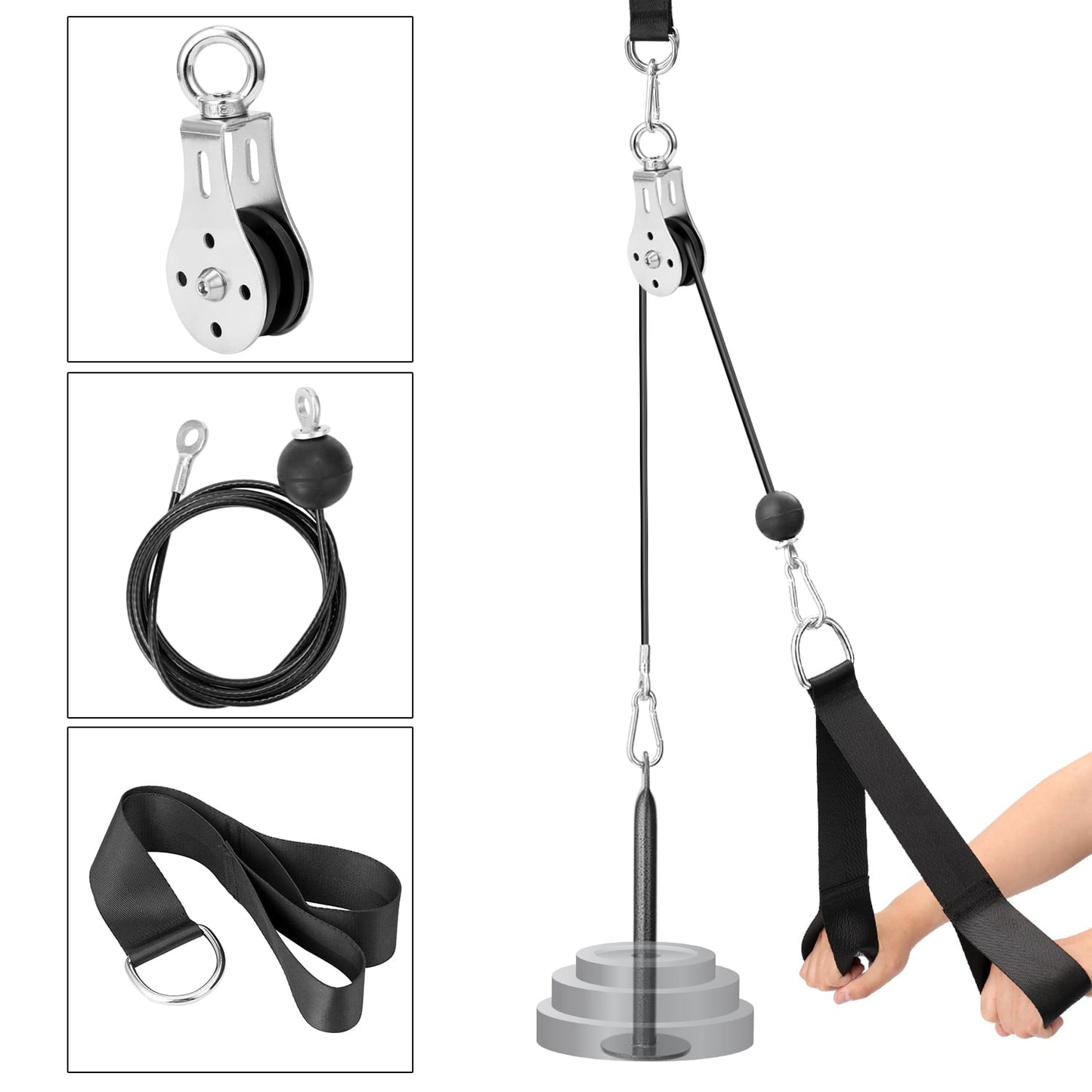 DIY Pulley Cable Machine Attachment System Loading Pin Lifting-(A)