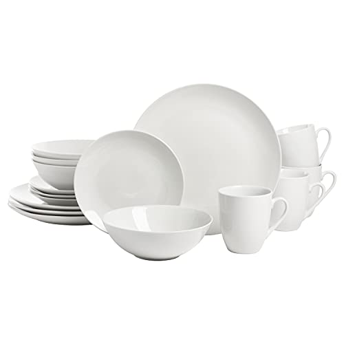 16 Piece Dinnerware Set, White