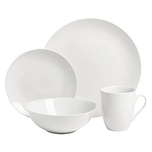 16 Piece Dinnerware Set, White