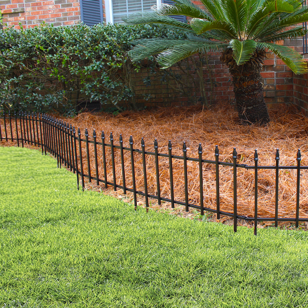 Black Powder Coated Steel Garden Border