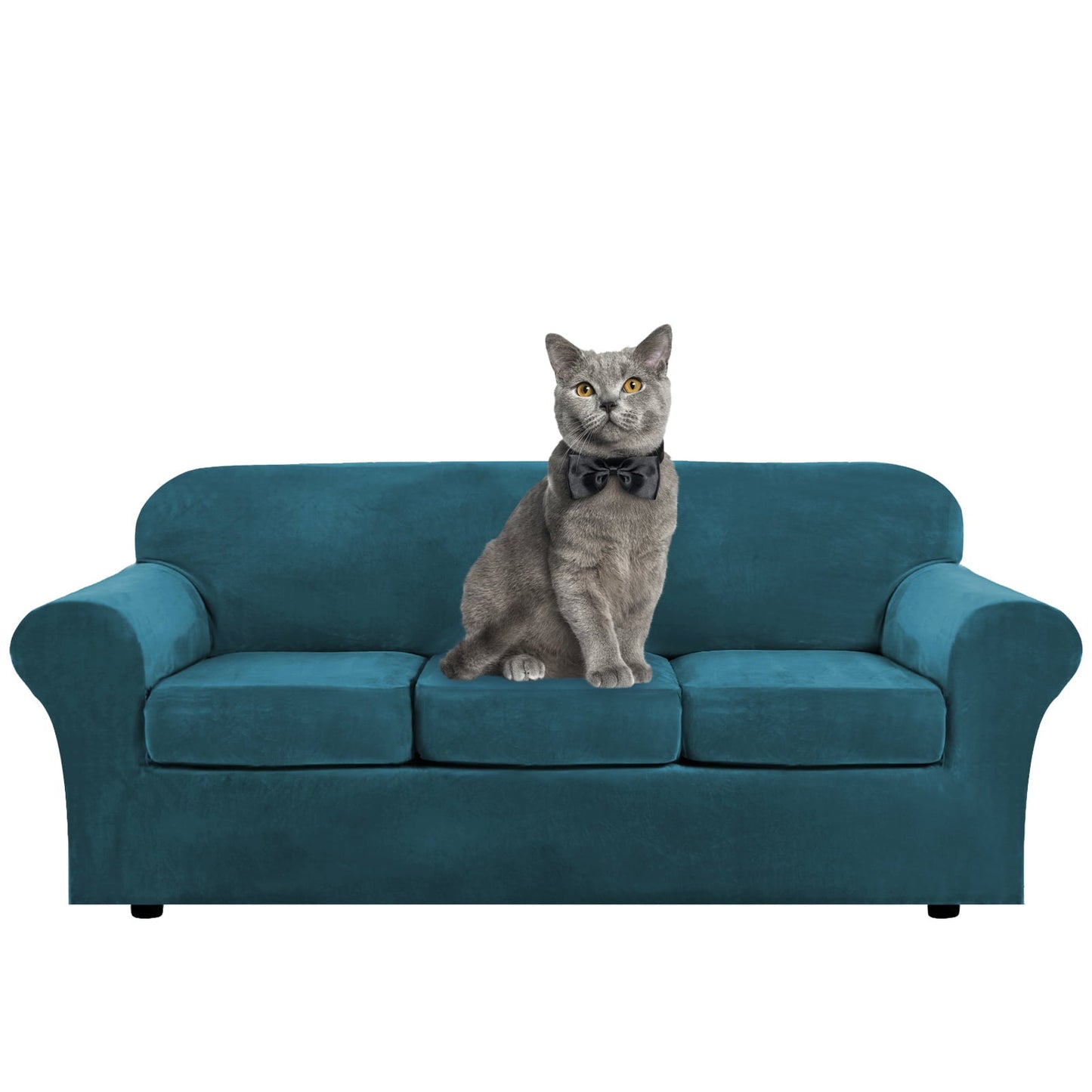 Sofa Covers for 3 Seaters (Base Cover Plus 3 Individual Cushion Covers)