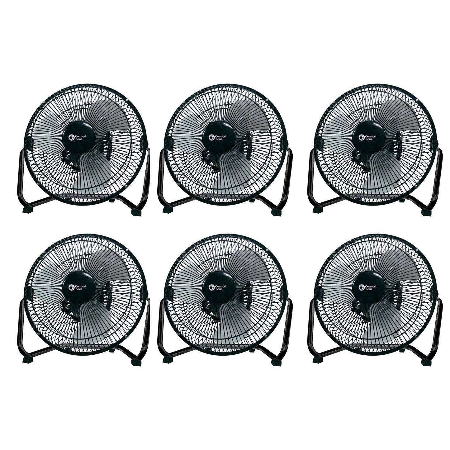 9 Inch 3 Speed Portable High Velocity Air Cooling Floor Fan, Black