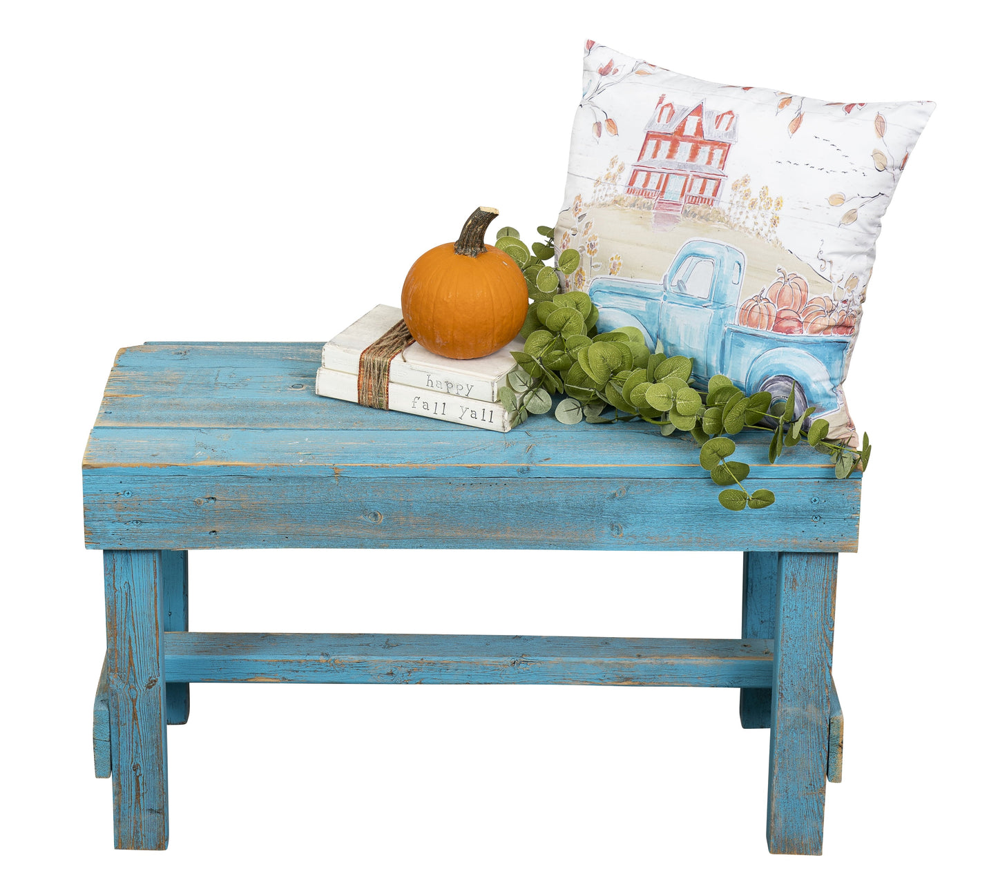 Woven Paths Wood Bench