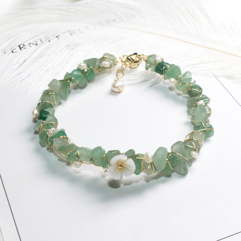 Green Aventurine Jade Crystal Bracelet for Women