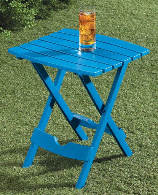 Quik-Fold Side Table, Blue