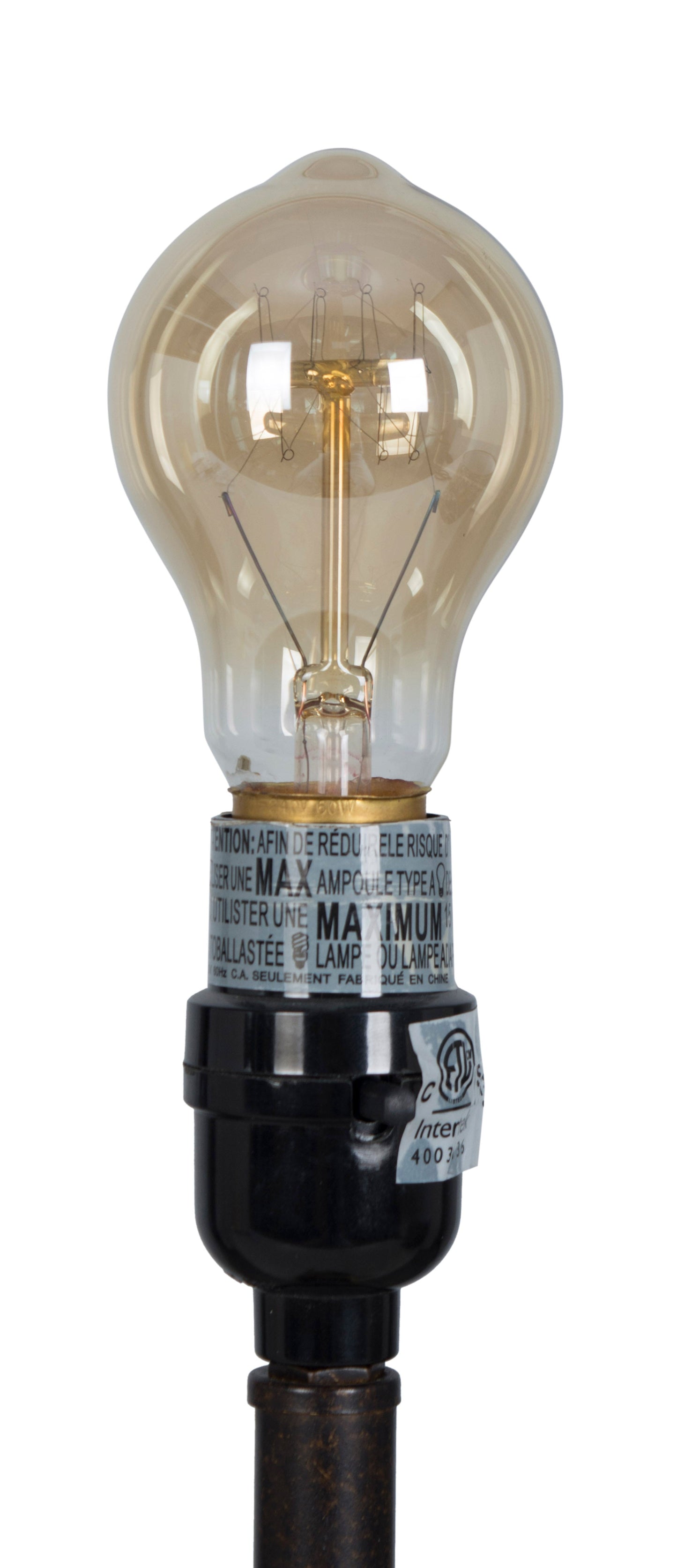 Rustic Deer Antler Accent Lamp, Dark Brown Wood tone