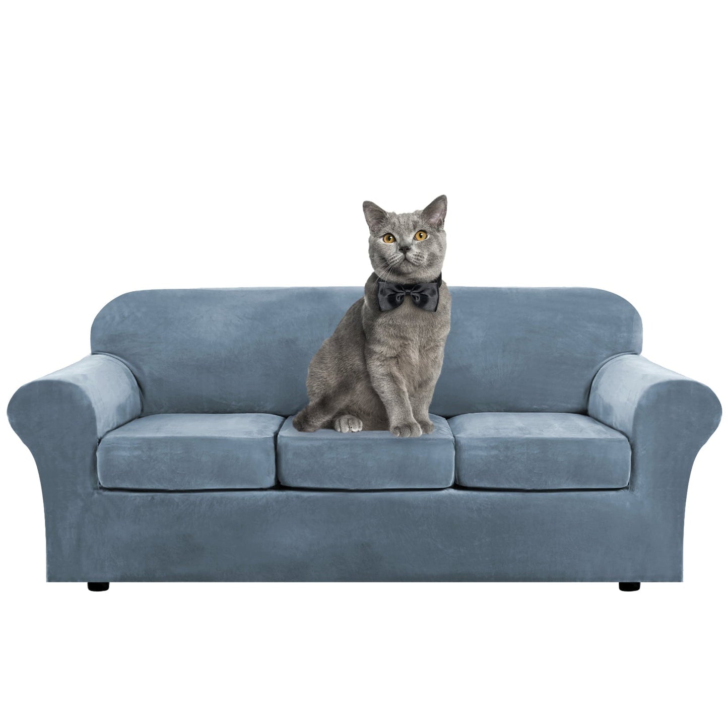 Sofa Covers for 3 Seaters (Base Cover Plus 3 Individual Cushion Covers)