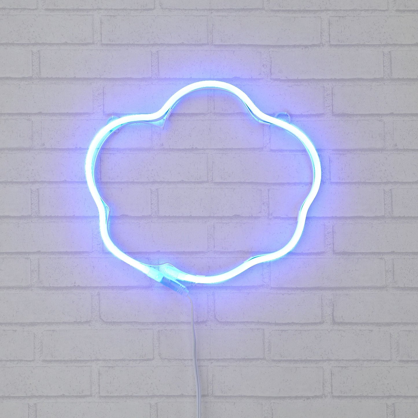 Fun Cloud Neon Light Wall Decor Sign, Blue