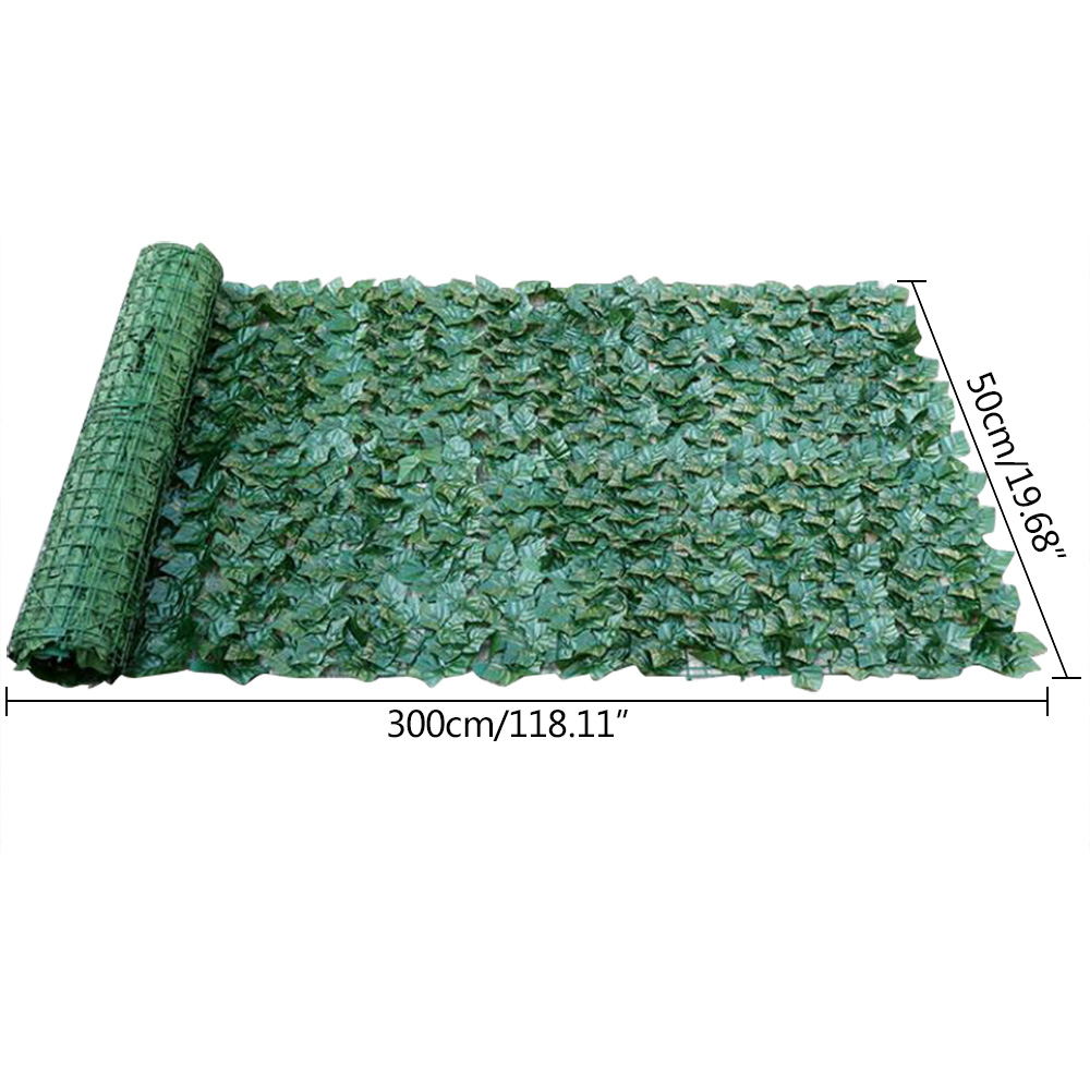 0.53m Artificial Plant Fence Leaf Hedge Wall Panels