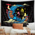Skull Moon Tapestry Trippy Mushroom Moon & Stars for Home Decoration (60x40 inches)