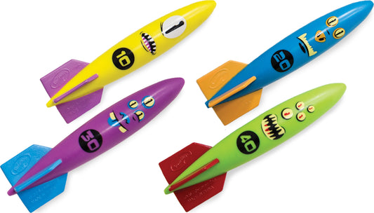 Toypedo Bandits Pool Diving Toys - Pack of 4