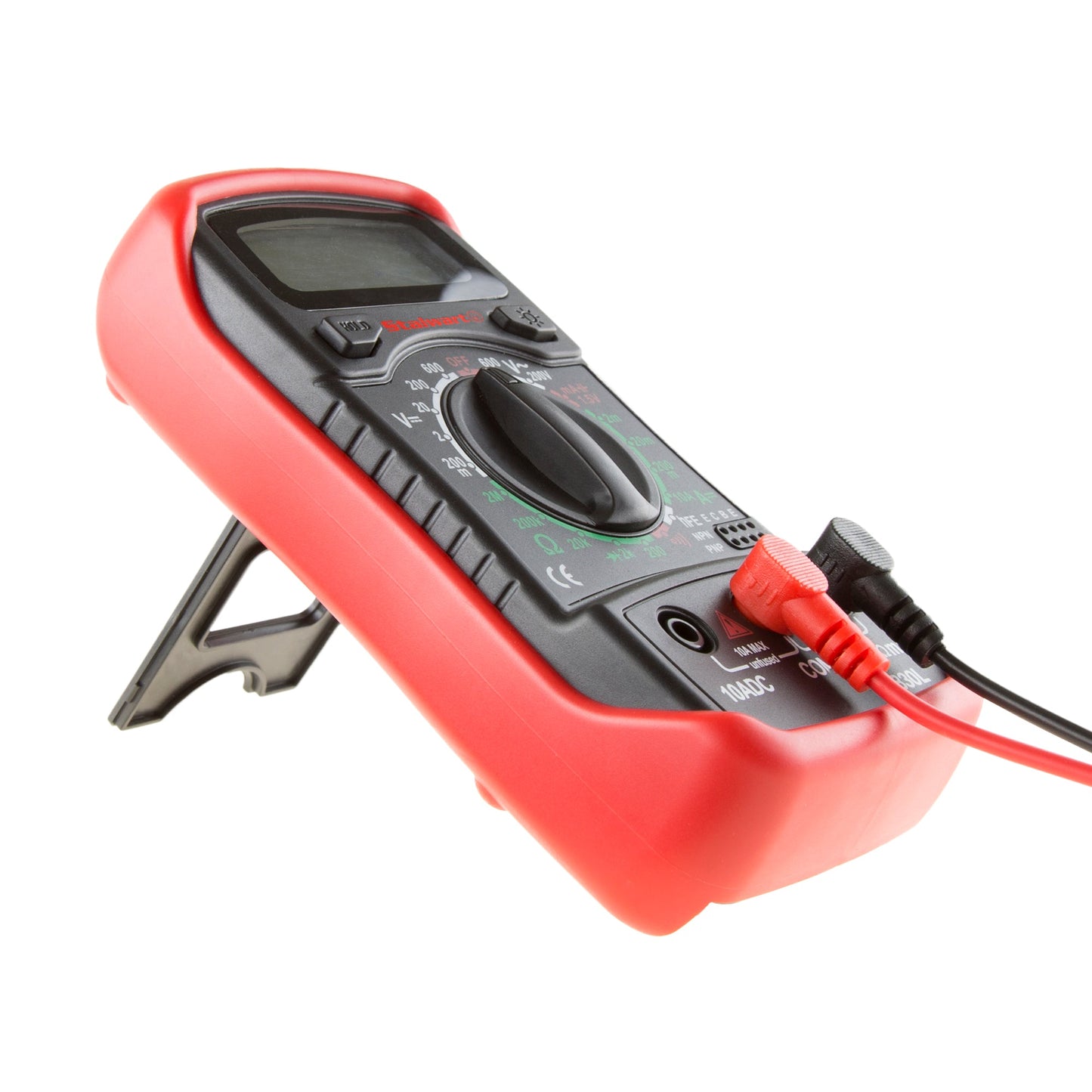Multimeter w/ Backlit LCD Display & Needle Probes- Amp, Ohm & Voltage Tester