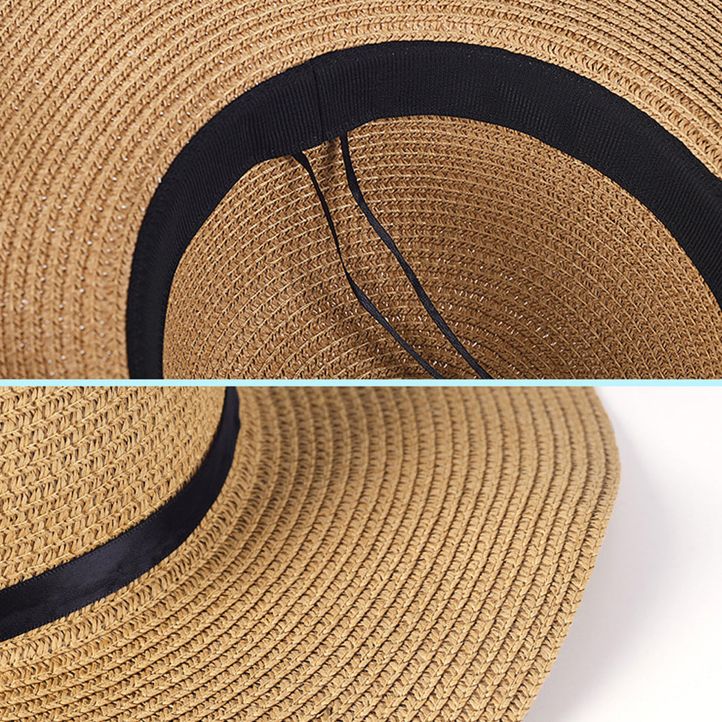 Foldable Wide Brim Bowknot UV Protection Floppy Summer Hat for women
