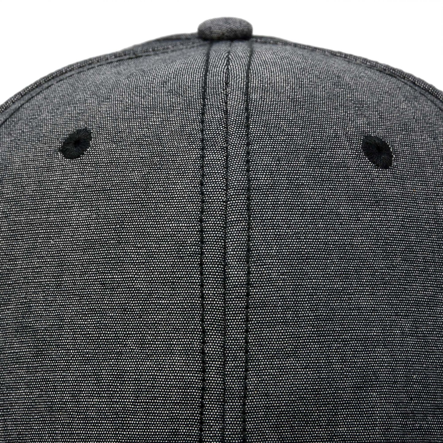 Men's Premium Flat Bill Snapback Chambray Hat 6 Panel Cap