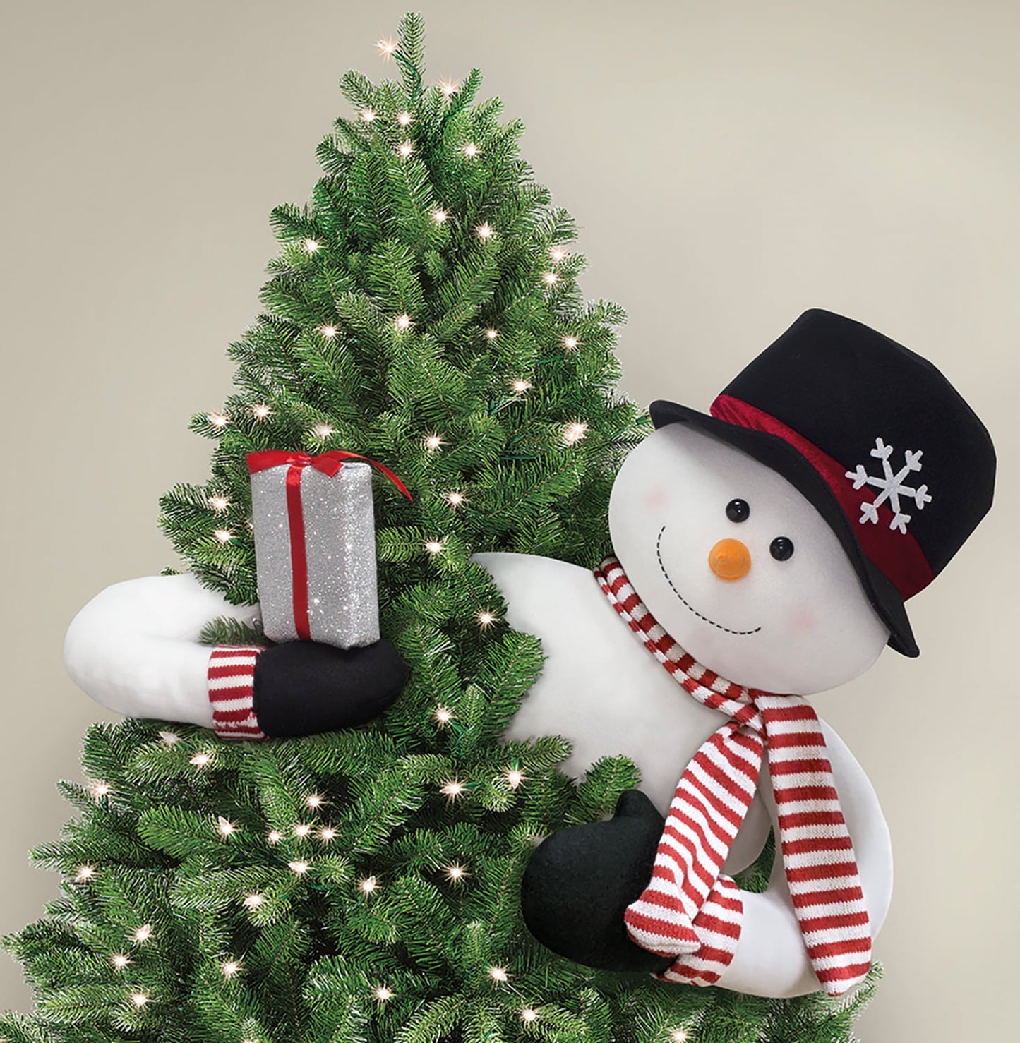 2-Piece Santa/Snowman Christmas Tree Hugger Decorating Kit