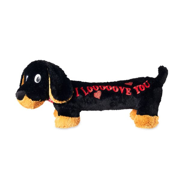Valentine’s Day 20in Black Dachshund Plush Toy