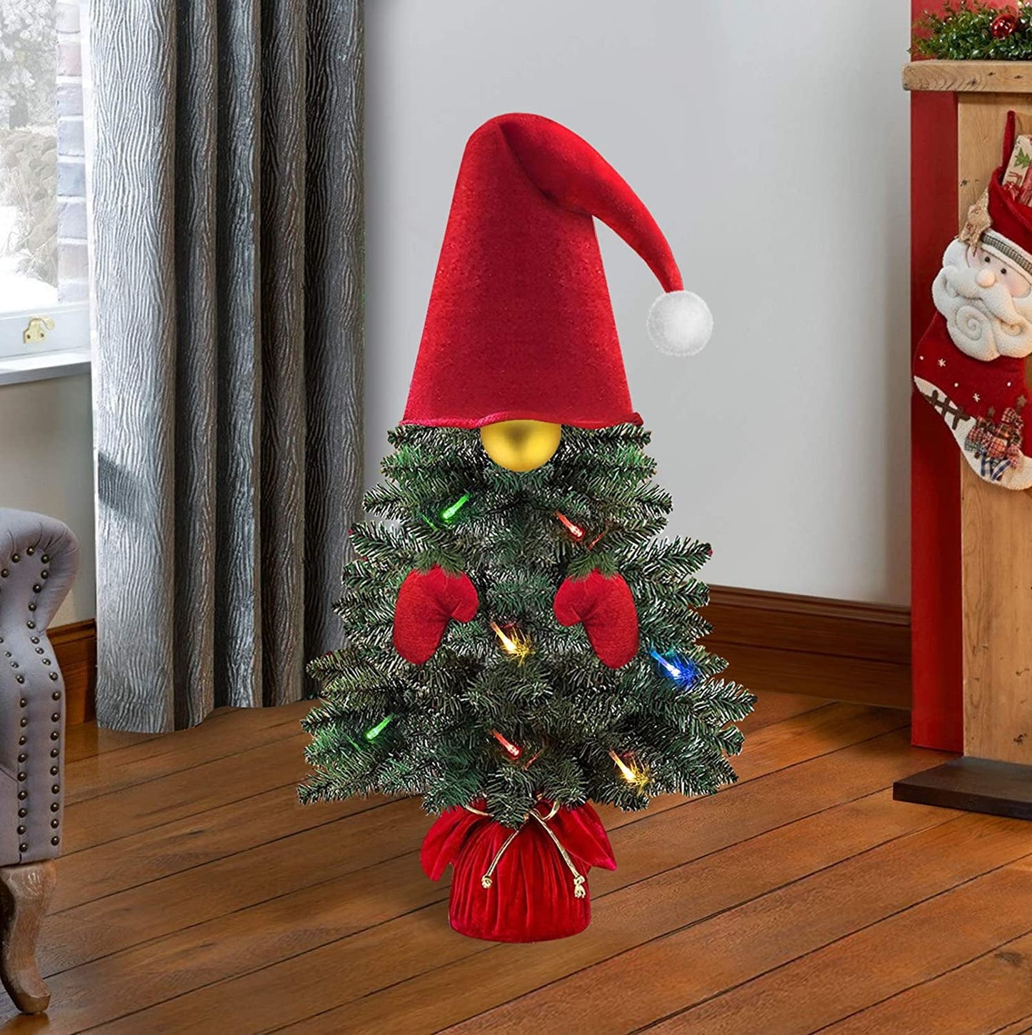 Small Santa Christmas Tree Decoration