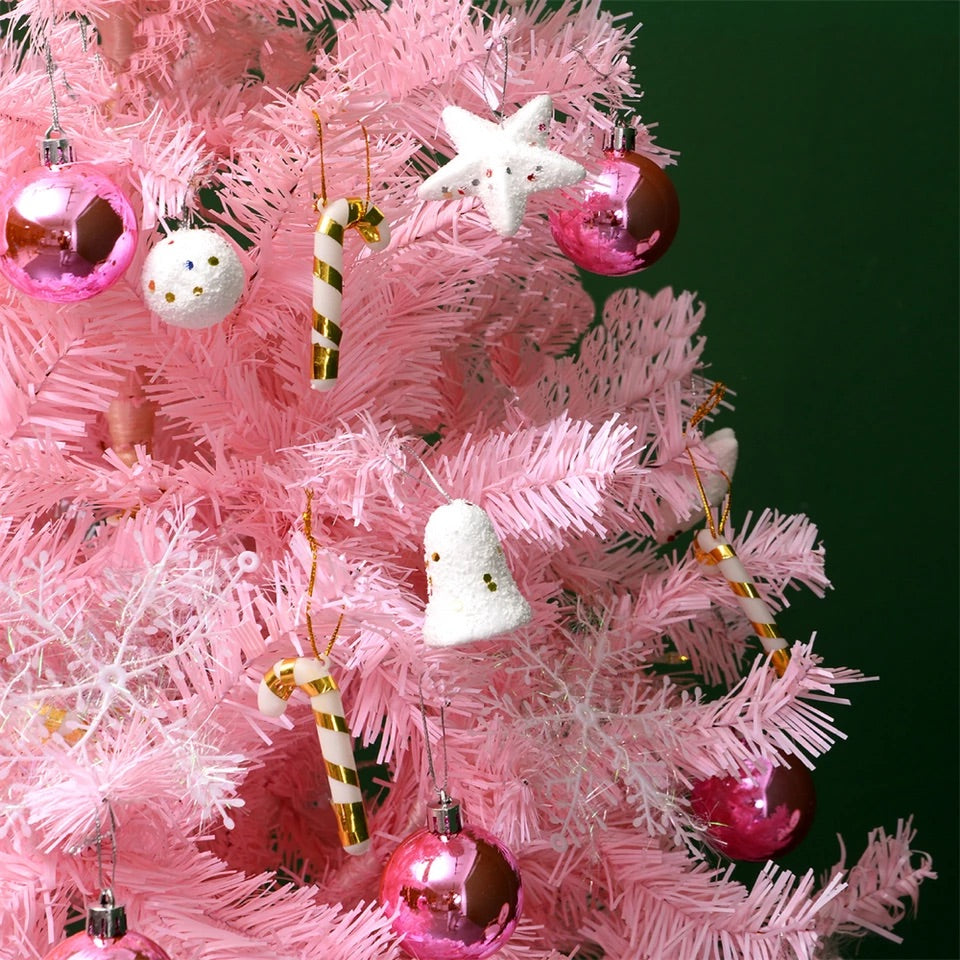 7ft Premium  Artificial Pre-Lit Christmas Tree w/  Ornaments & Star Topper