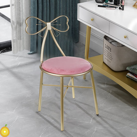 Butterfly  Backrest Velvet Vanity Chair