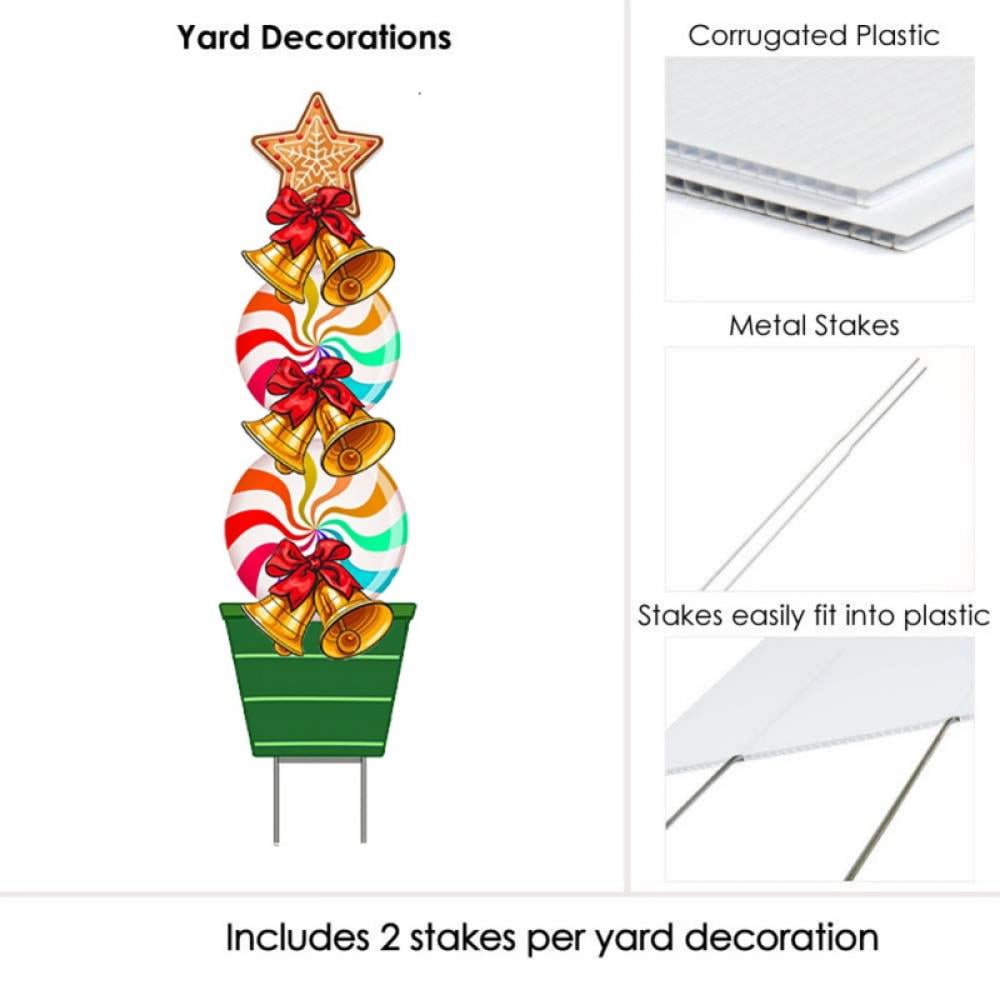 54 inch Candy  Yard Stakes Christmas Decorations